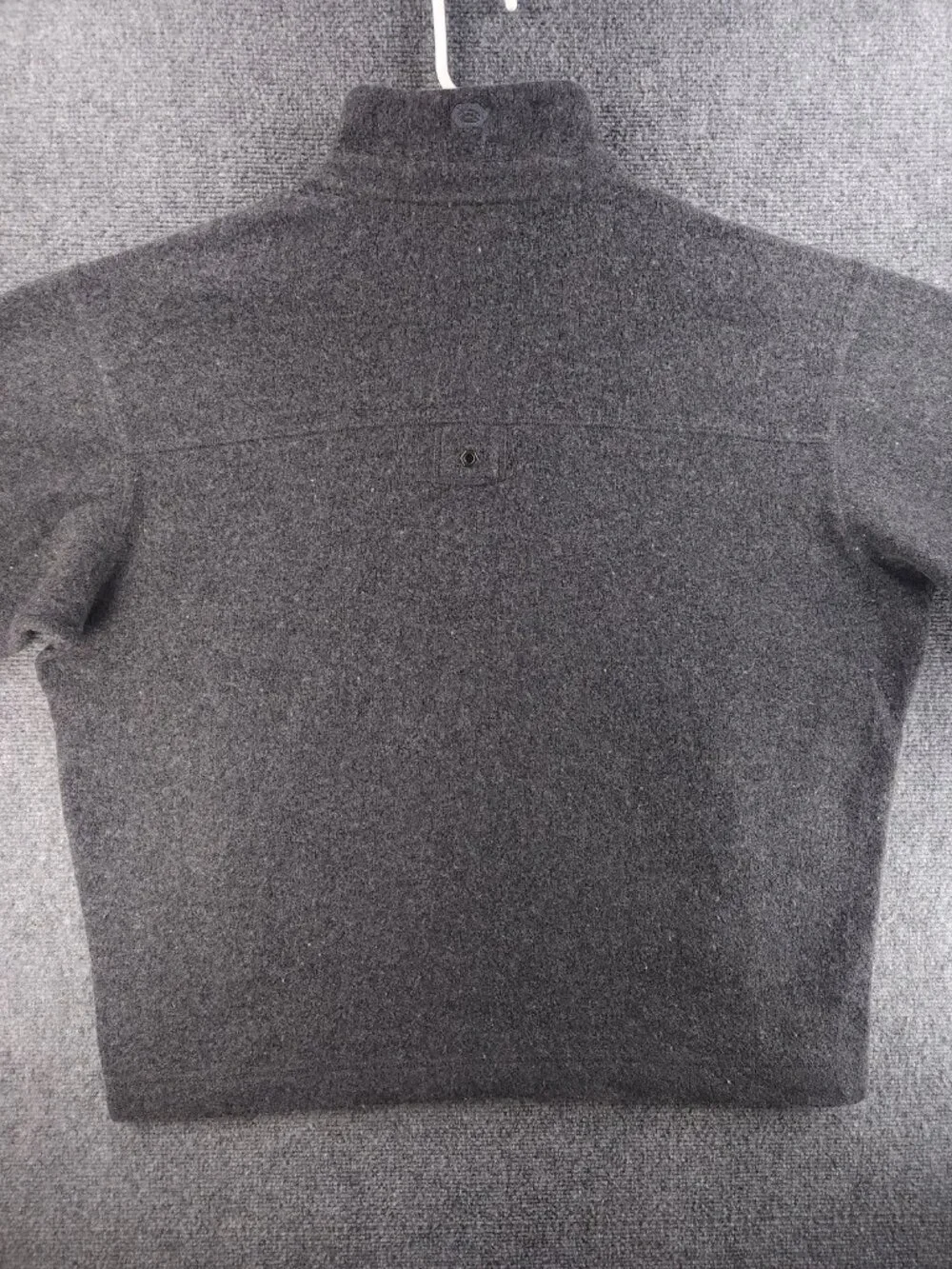 Mountain Hardwear XL Jacket Fleece Gray Wool Polyester Nylon Solid 1/2 Zip Men